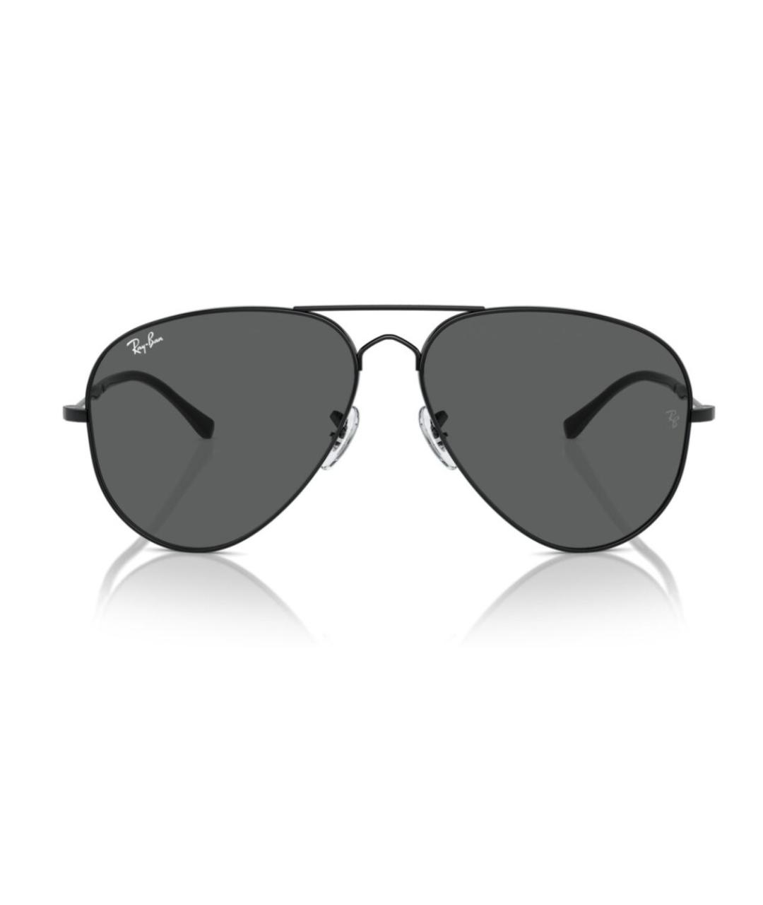 RAY BAN Черные металлические солнцезащитные очки, фото 2
