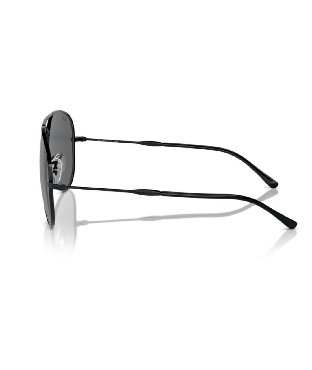 RAY BAN Черные металлические солнцезащитные очки, фото 3