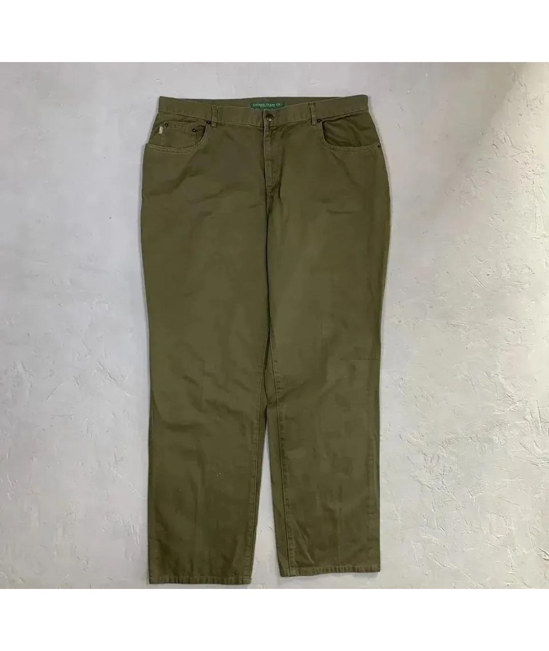 RALPH LAUREN Хлопковые прямые брюки, фото 7