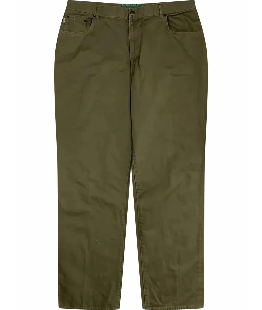 RALPH LAUREN Хлопковые прямые брюки, фото 1
