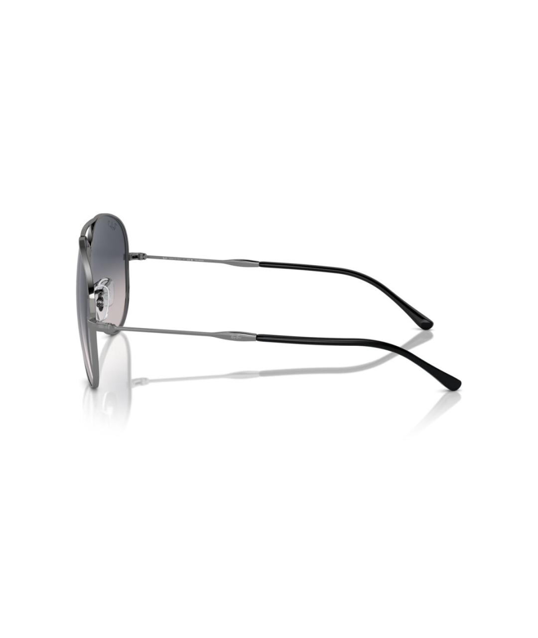 RAY BAN Серые металлические солнцезащитные очки, фото 3