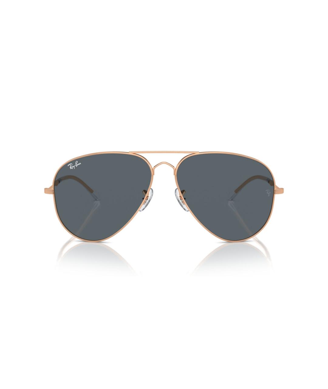 RAY BAN Розовые металлические солнцезащитные очки, фото 2