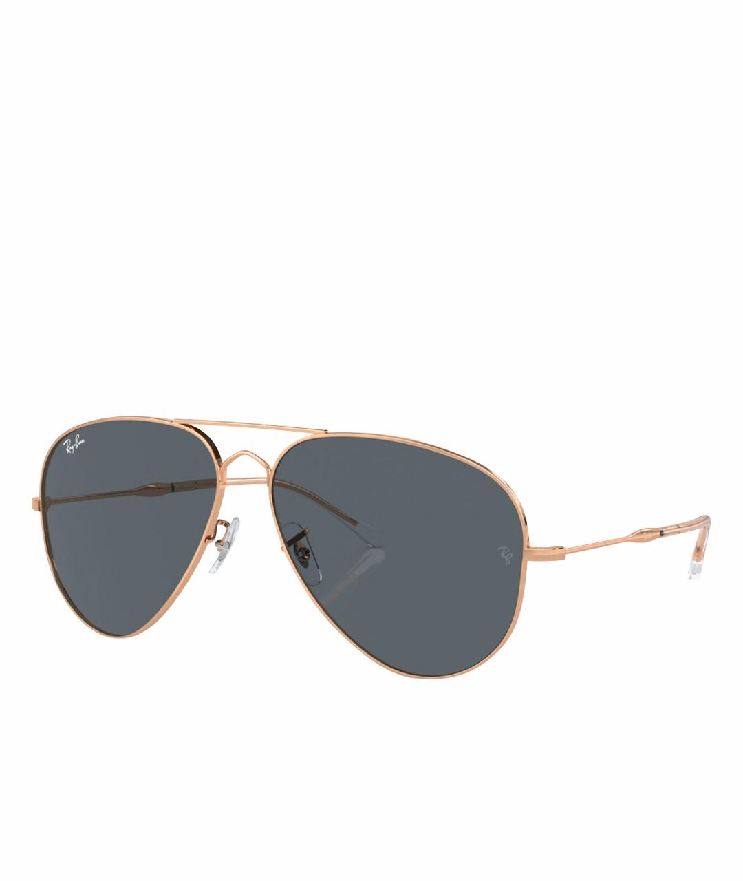 RAY BAN Розовые металлические солнцезащитные очки, фото 1