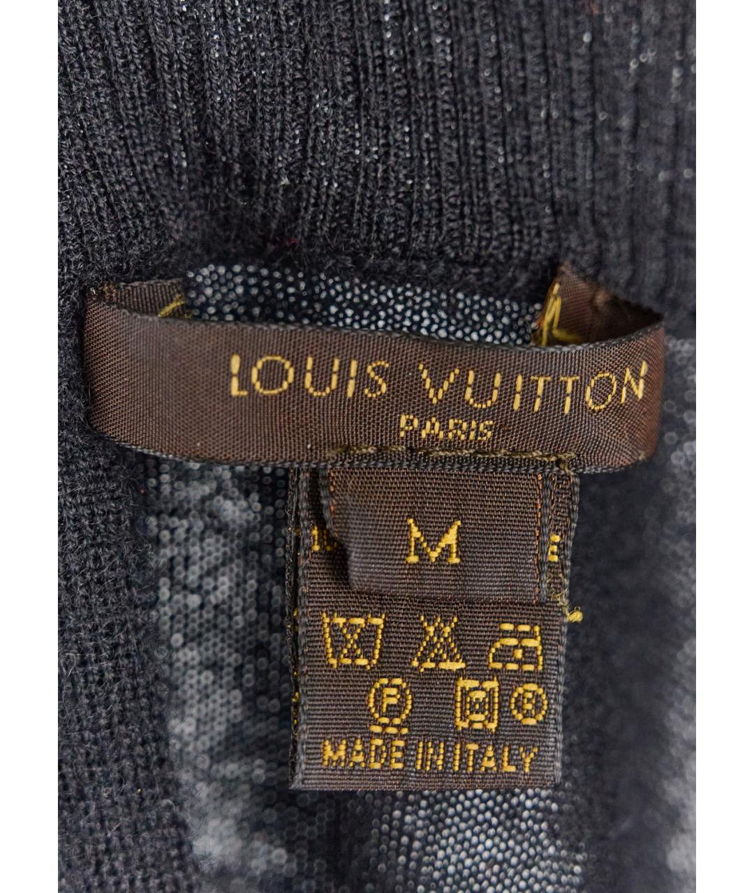 LOUIS VUITTON Черный кашемировый джемпер / свитер, фото 5