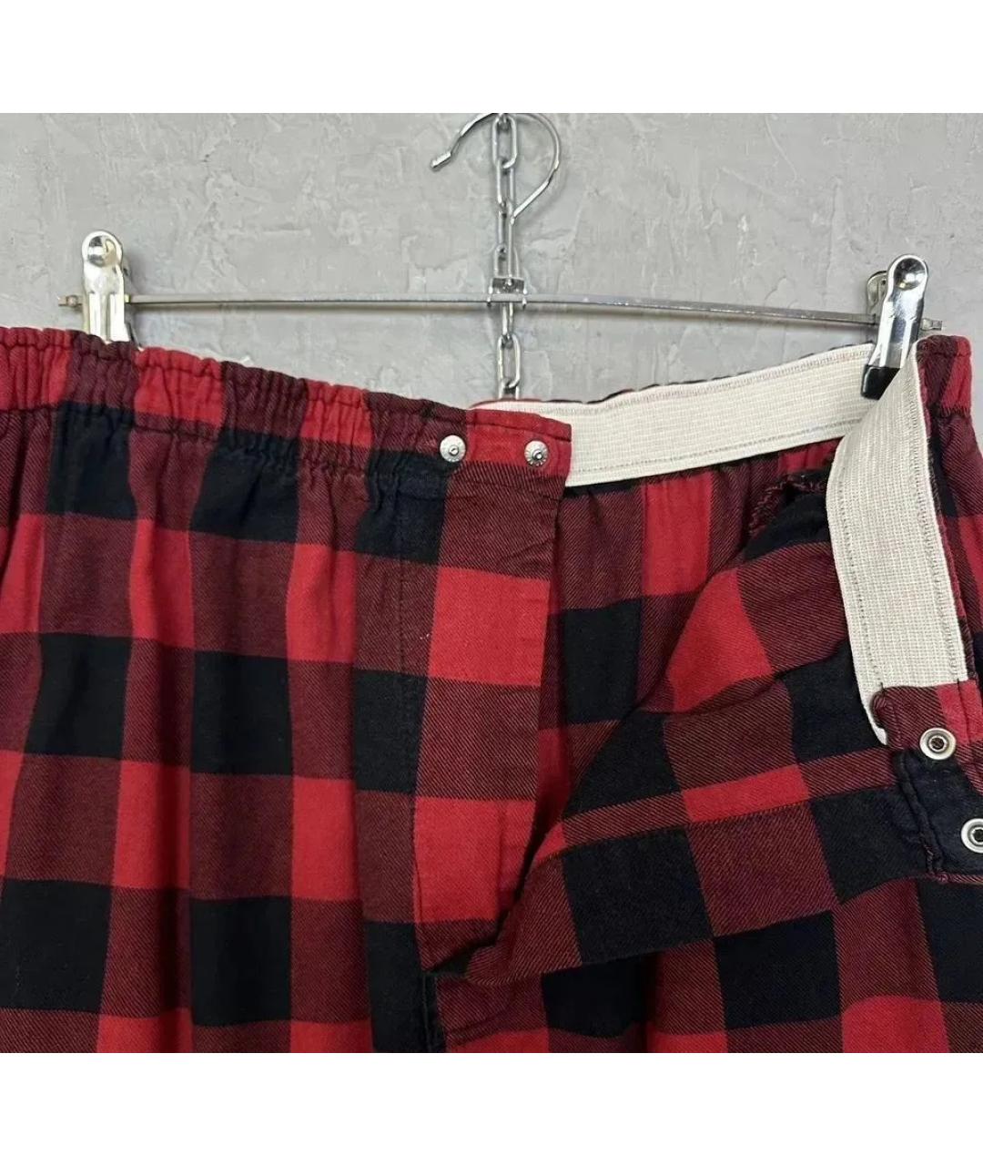 POLO RALPH LAUREN Красные хлопковые повседневные брюки, фото 4