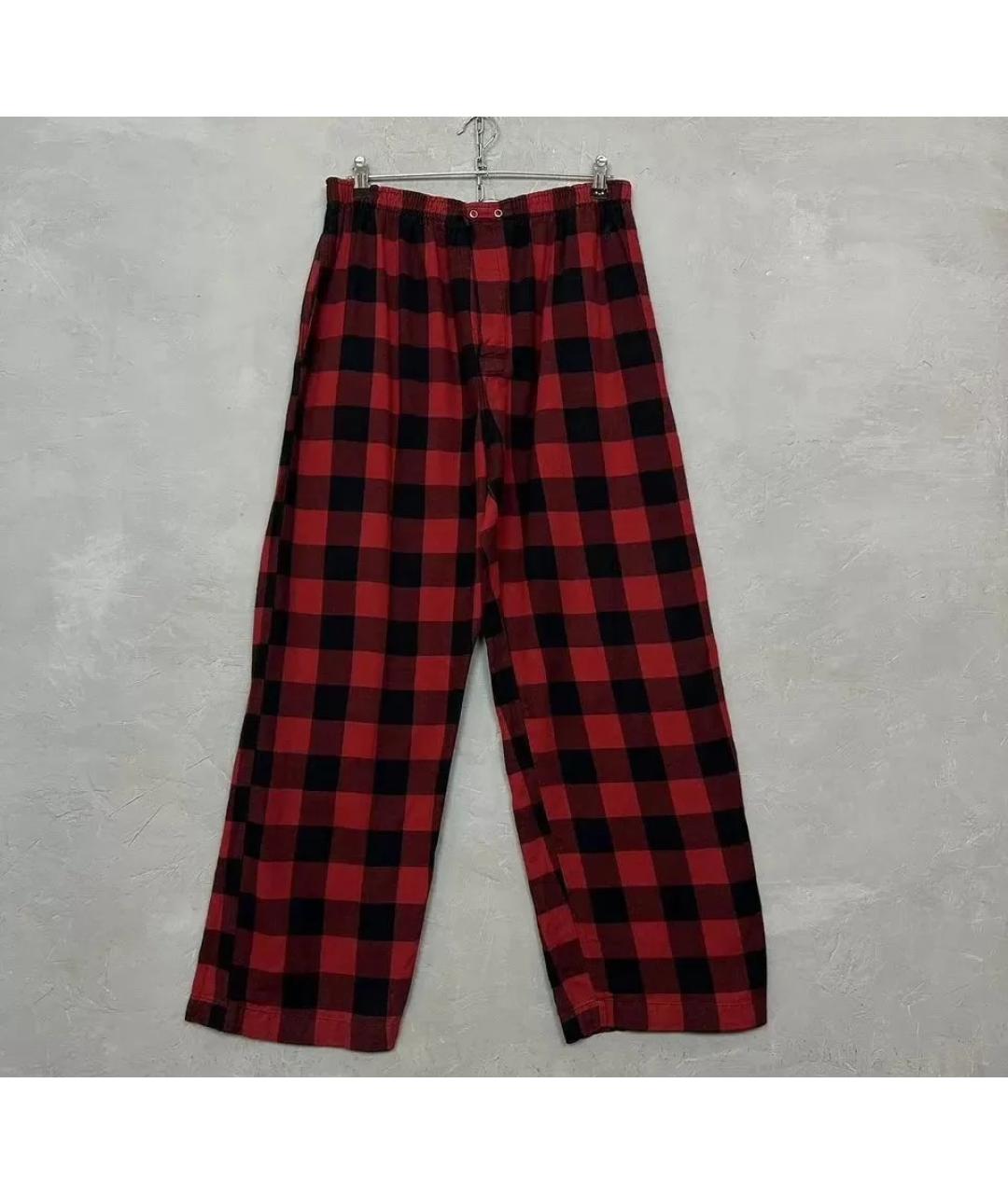 POLO RALPH LAUREN Красные хлопковые повседневные брюки, фото 7