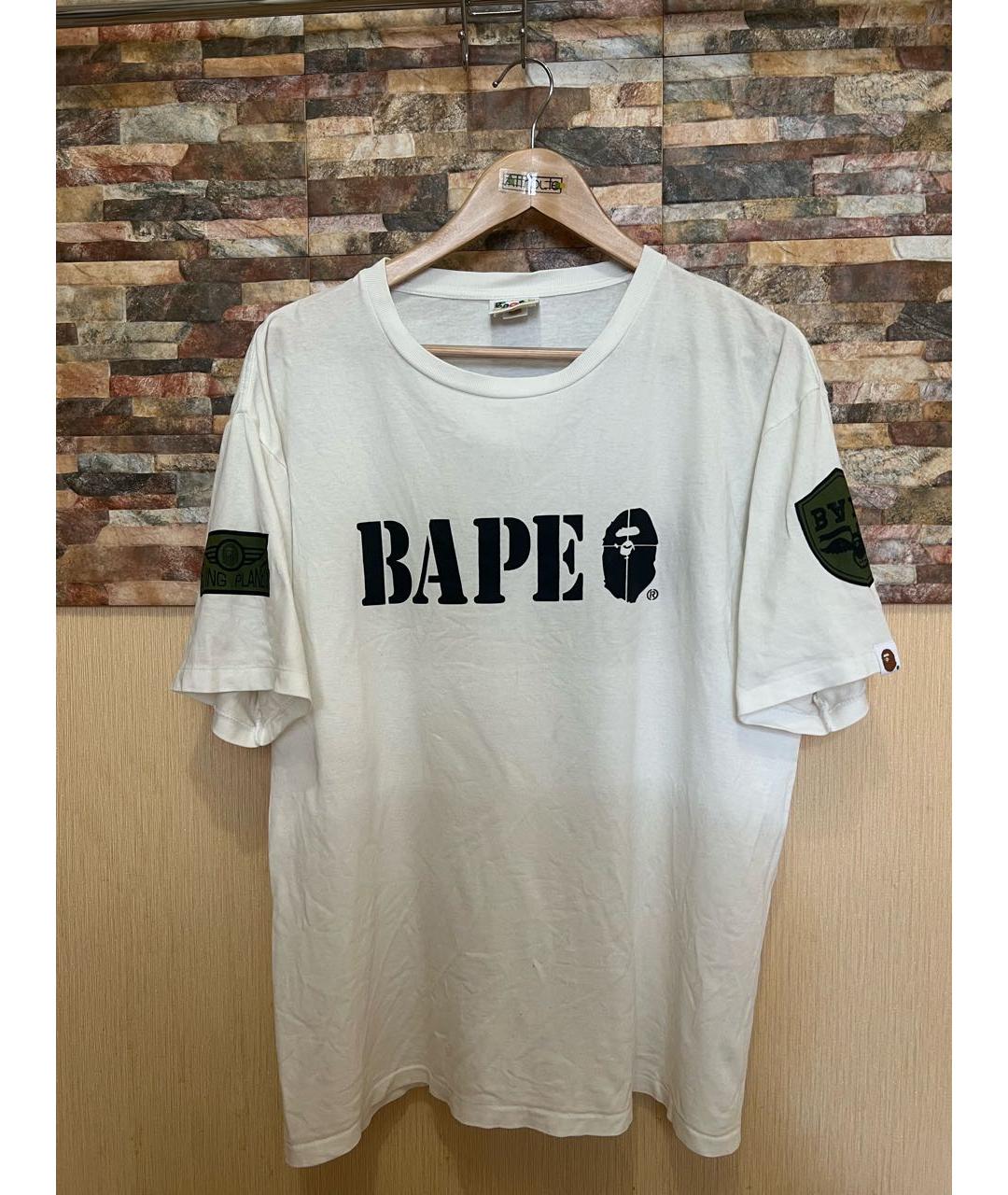 BAPE Белая хлопковая футболка, фото 8
