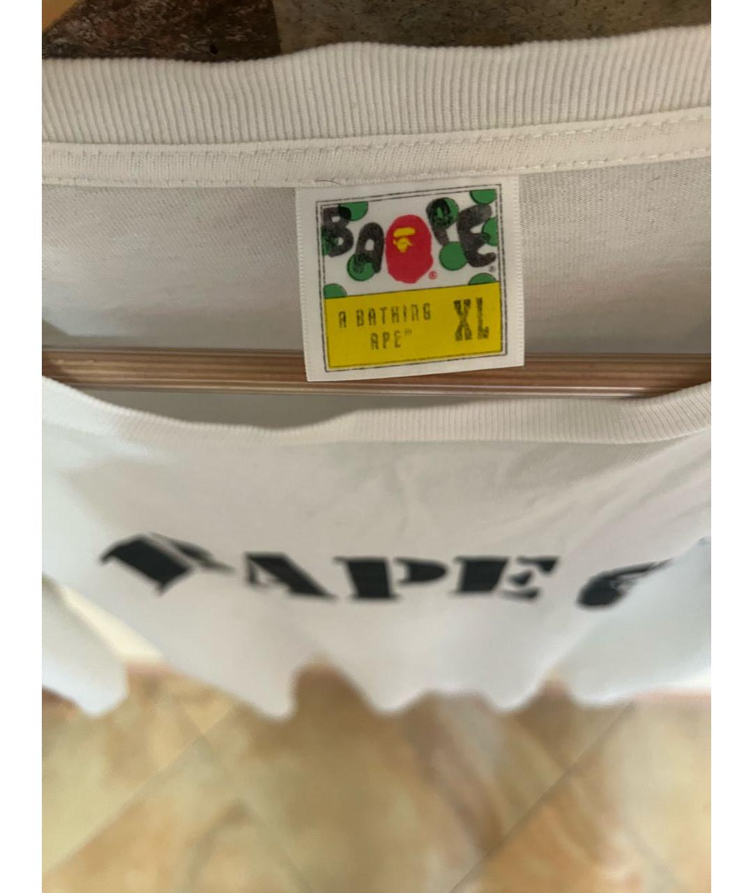 BAPE Белая хлопковая футболка, фото 6