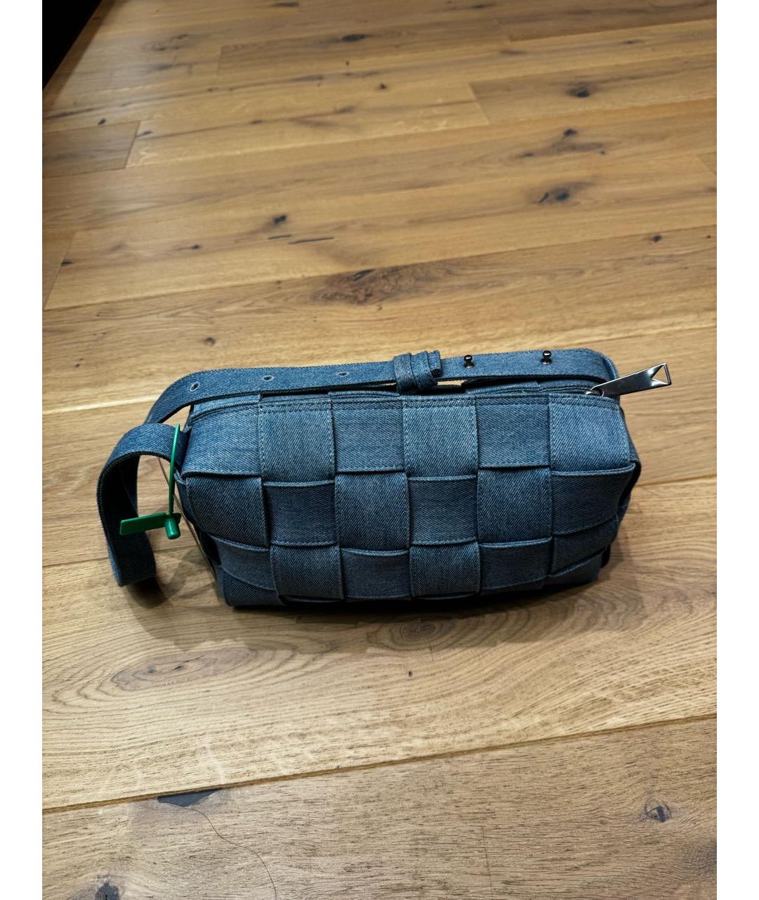 BOTTEGA VENETA Голубая деним сумка через плечо, фото 2