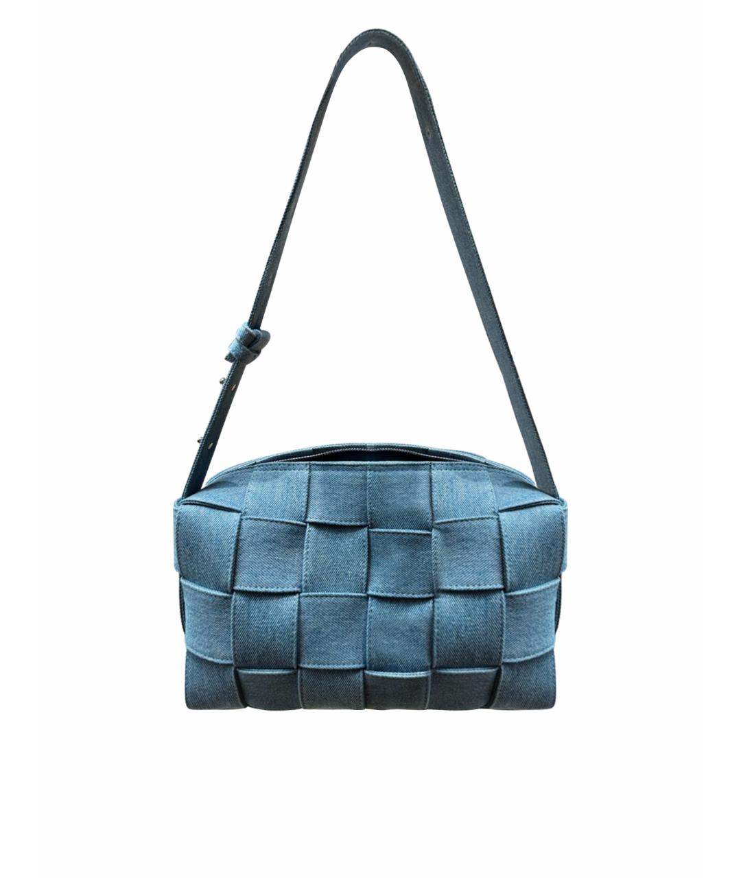BOTTEGA VENETA Голубая деним сумка через плечо, фото 1
