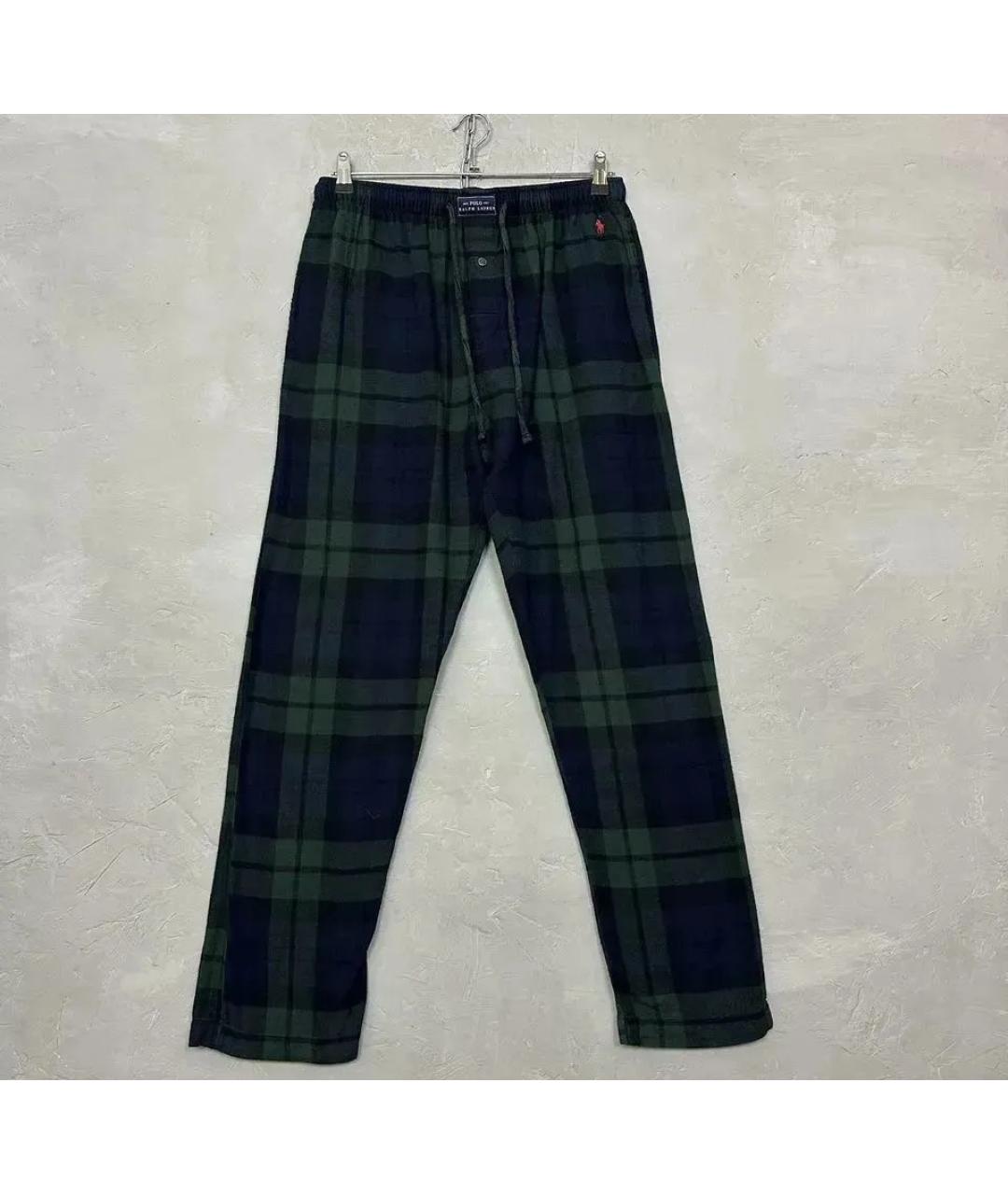 POLO RALPH LAUREN Зеленые хлопковые повседневные брюки, фото 6