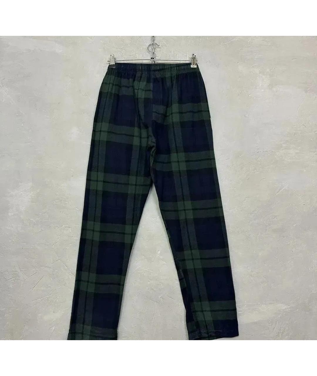 POLO RALPH LAUREN Зеленые хлопковые повседневные брюки, фото 2
