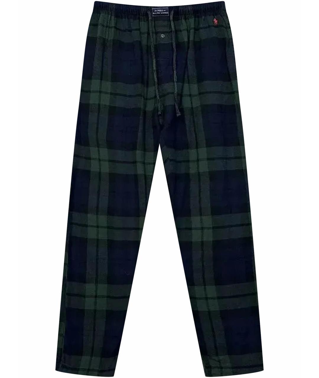 POLO RALPH LAUREN Зеленые хлопковые повседневные брюки, фото 1