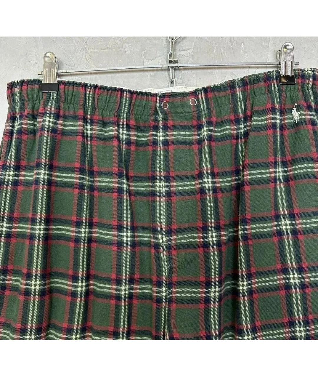 POLO RALPH LAUREN Зеленые хлопковые повседневные брюки, фото 4
