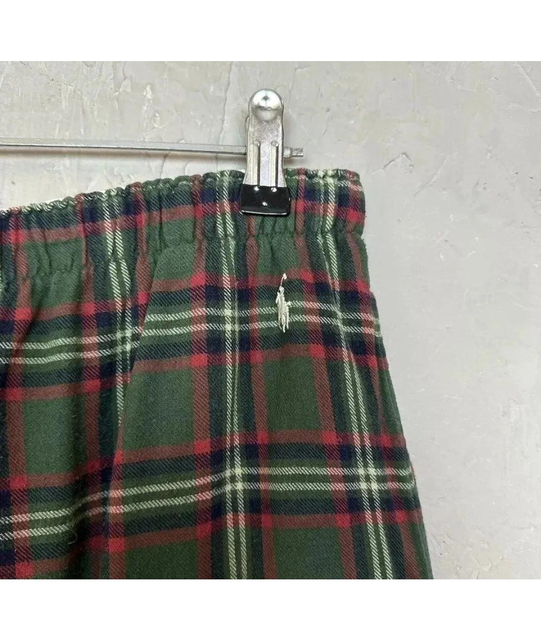 POLO RALPH LAUREN Зеленые хлопковые повседневные брюки, фото 5