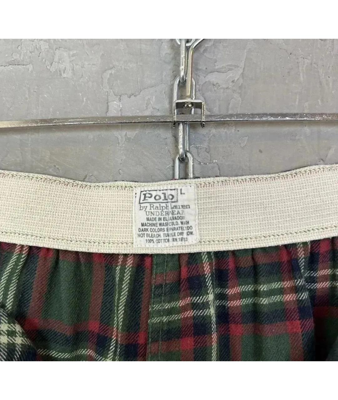 POLO RALPH LAUREN Зеленые хлопковые повседневные брюки, фото 8