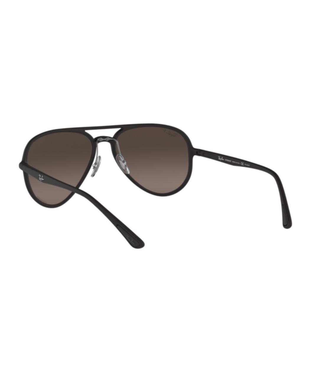 RAY BAN Черные пластиковые солнцезащитные очки, фото 5