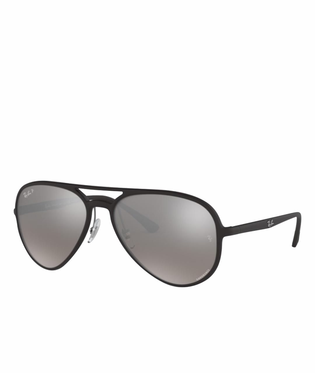 RAY BAN Черные пластиковые солнцезащитные очки, фото 1