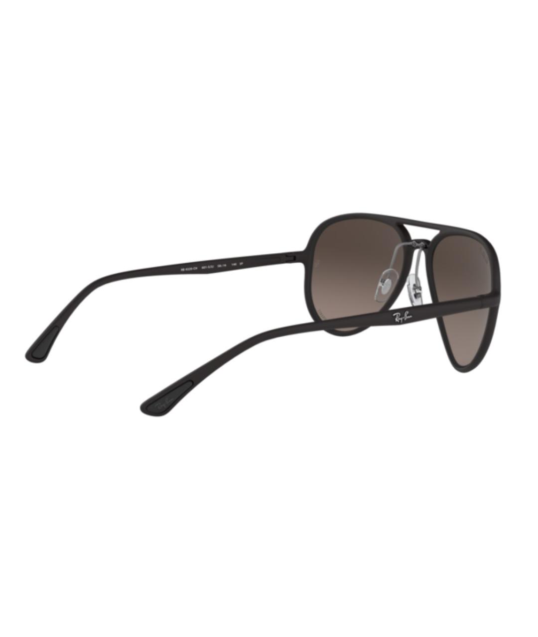 RAY BAN Черные пластиковые солнцезащитные очки, фото 6