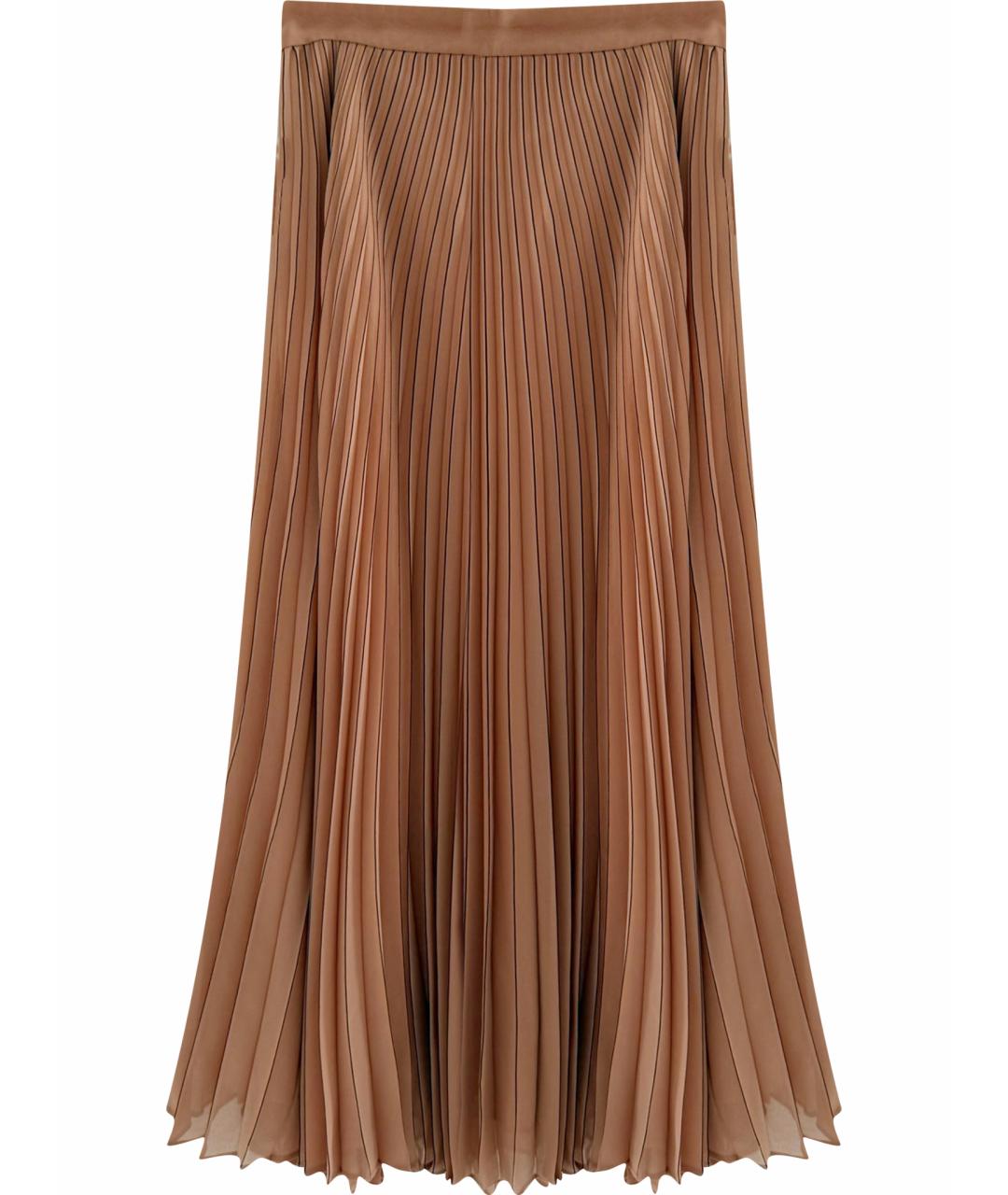 MAX MARA Бежевая полиэстеровая юбка миди, фото 1