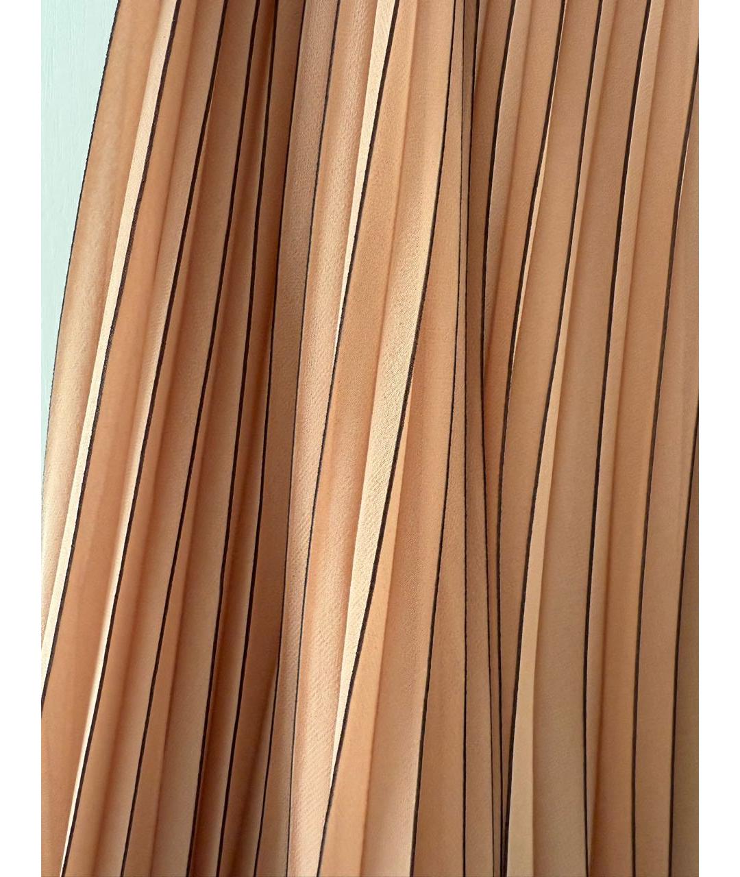 MAX MARA Бежевая полиэстеровая юбка миди, фото 4