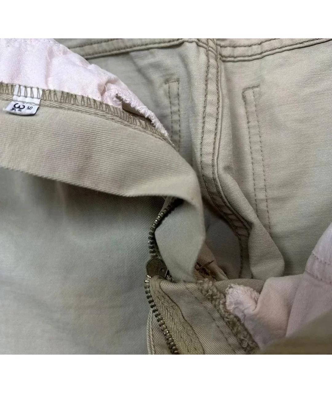 ARMANI JEANS Бежевые хлопковые джинсы скинни, фото 7