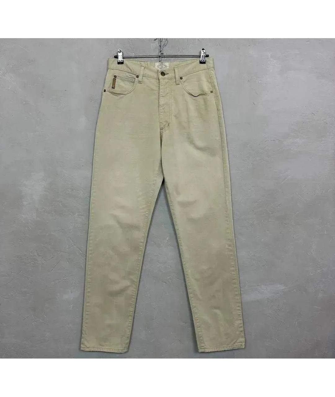 ARMANI JEANS Бежевые хлопковые джинсы скинни, фото 10