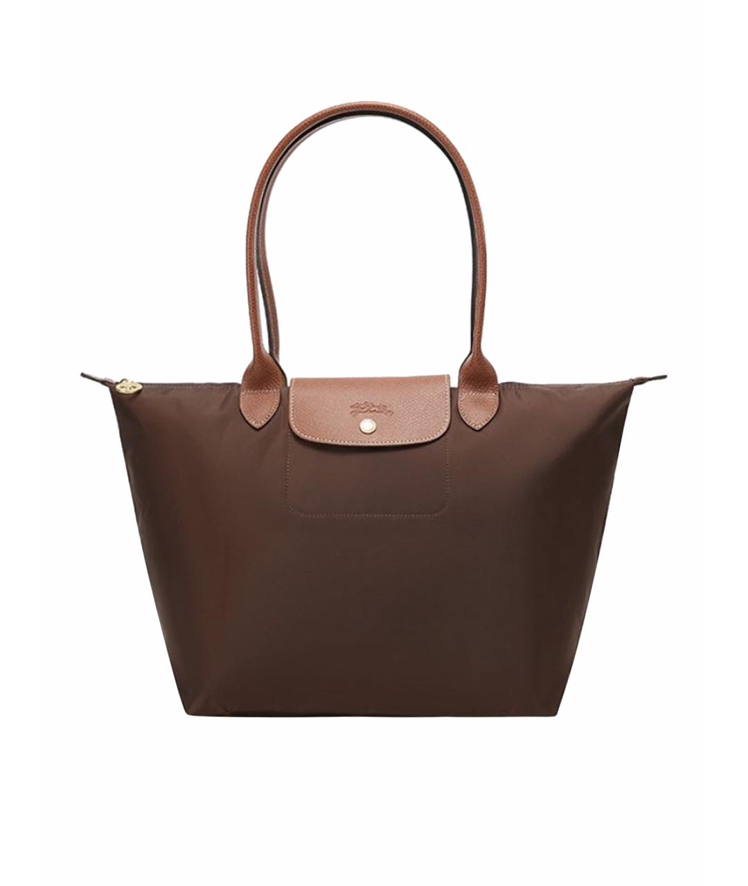 LONGCHAMP Коричневая сумка тоут, фото 1