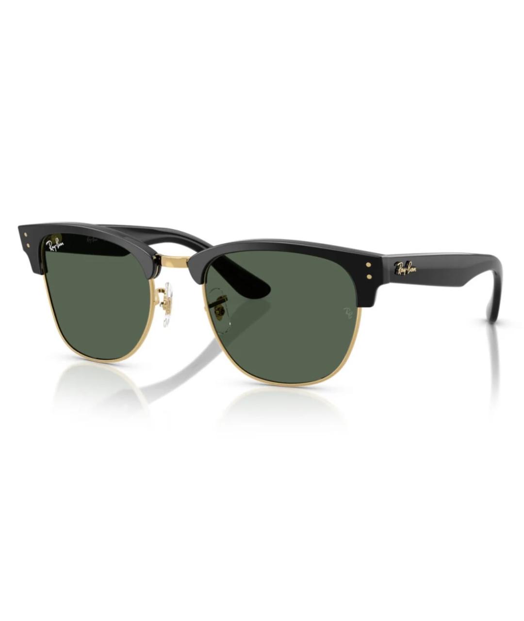 RAY BAN Черные пластиковые солнцезащитные очки, фото 8