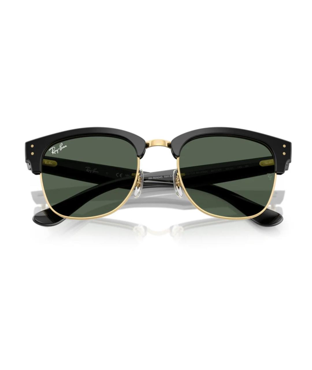 RAY BAN Черные пластиковые солнцезащитные очки, фото 7