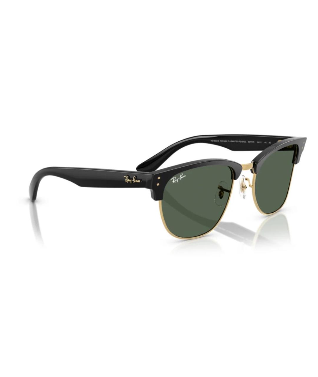 RAY BAN Черные пластиковые солнцезащитные очки, фото 6