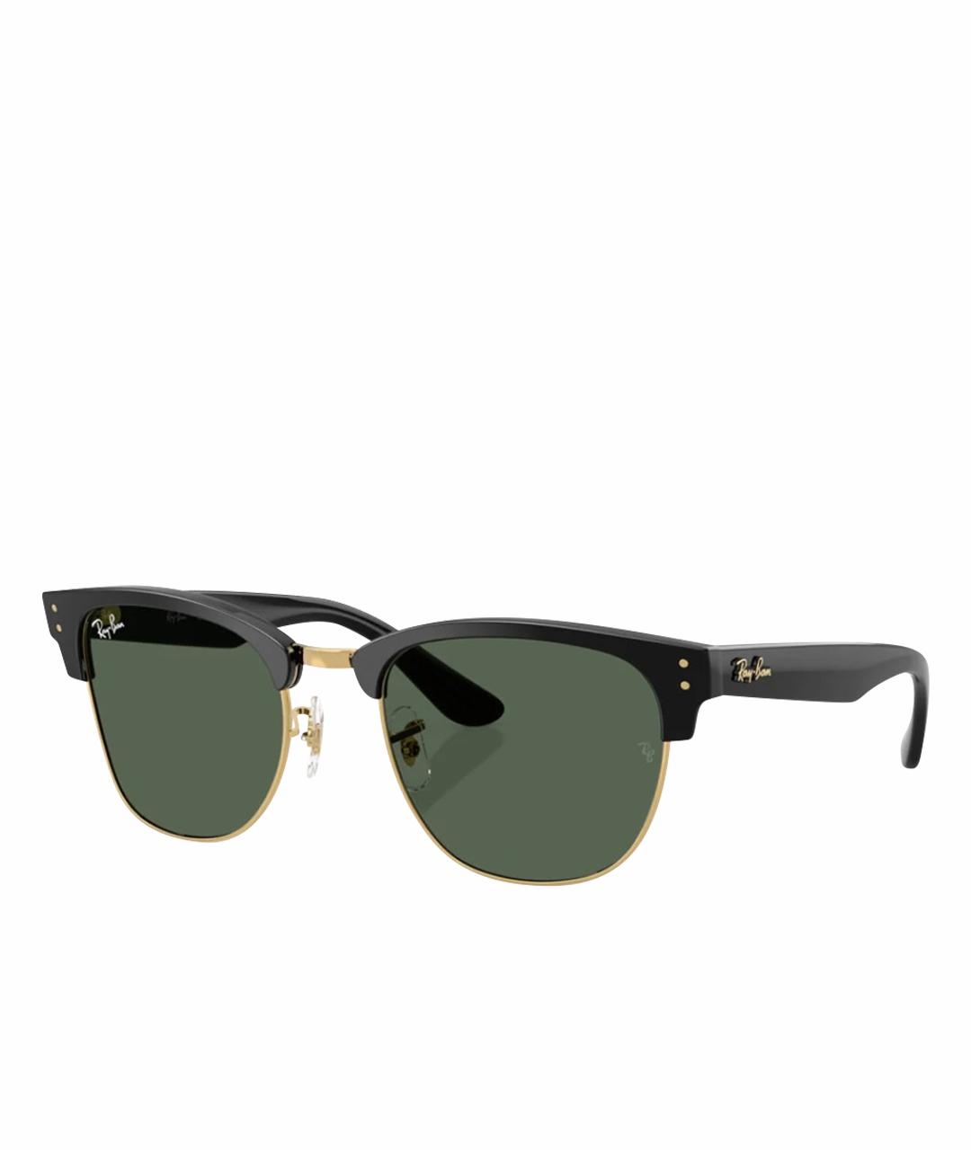 RAY BAN Черные пластиковые солнцезащитные очки, фото 1