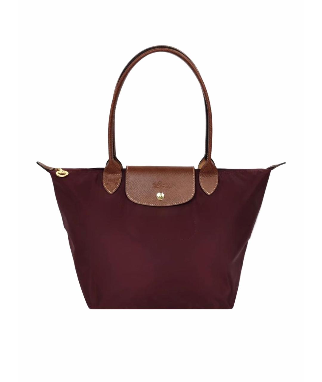 LONGCHAMP Бордовая сумка тоут, фото 1
