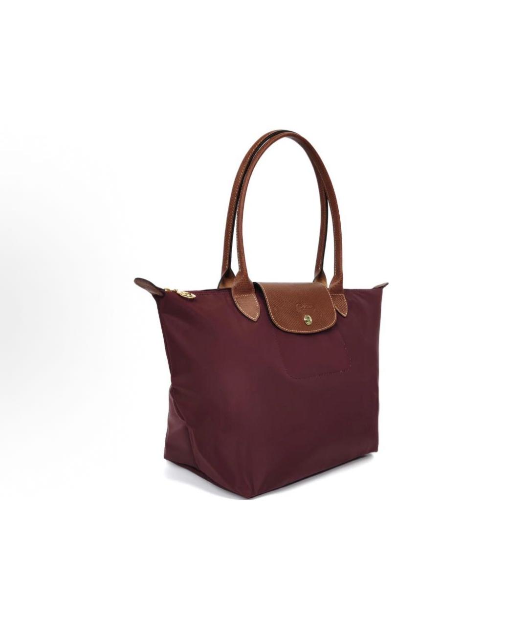 LONGCHAMP Бордовая сумка тоут, фото 2