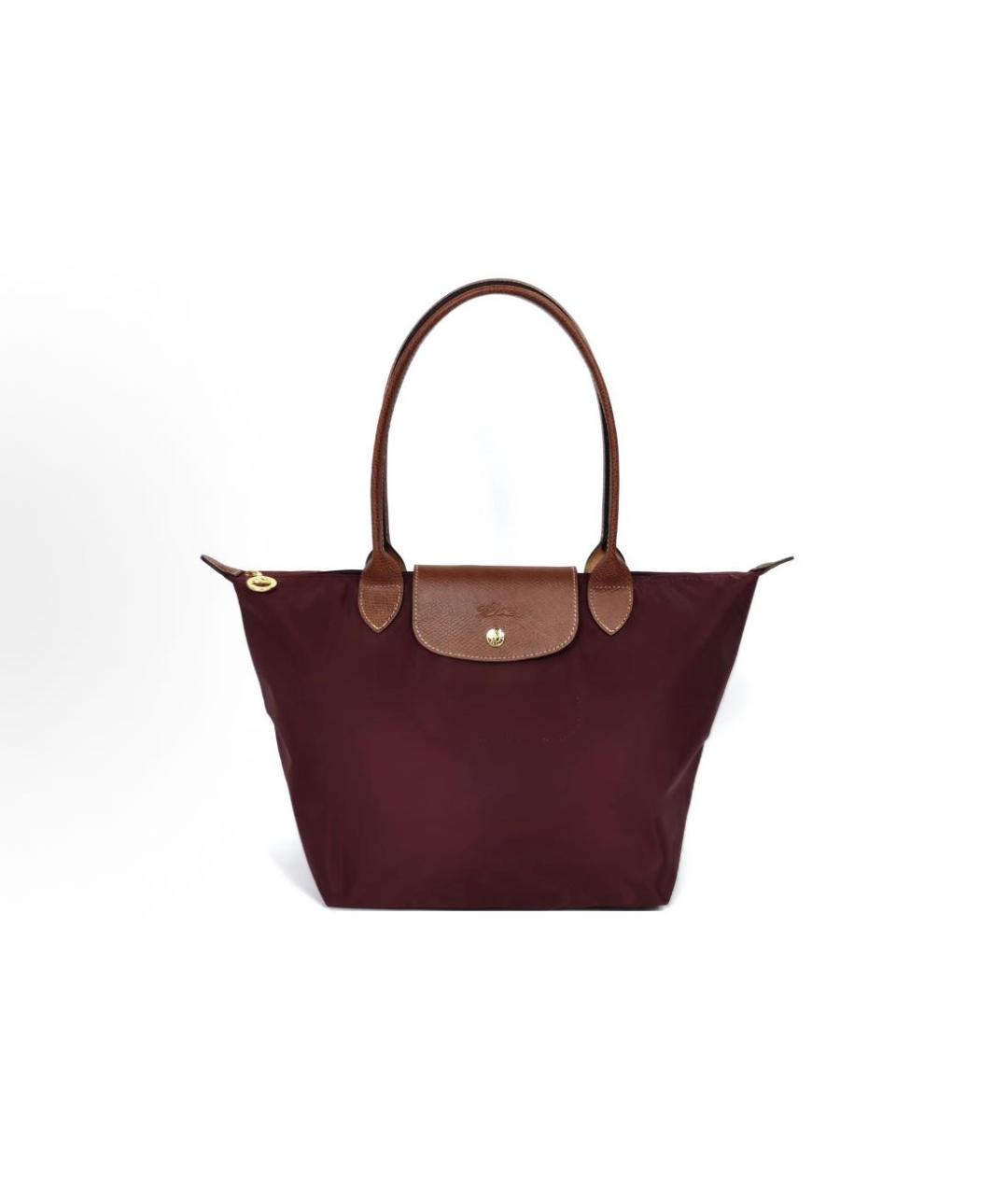 LONGCHAMP Бордовая сумка тоут, фото 4