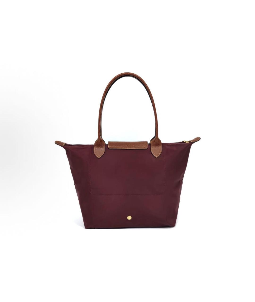 LONGCHAMP Бордовая сумка тоут, фото 3