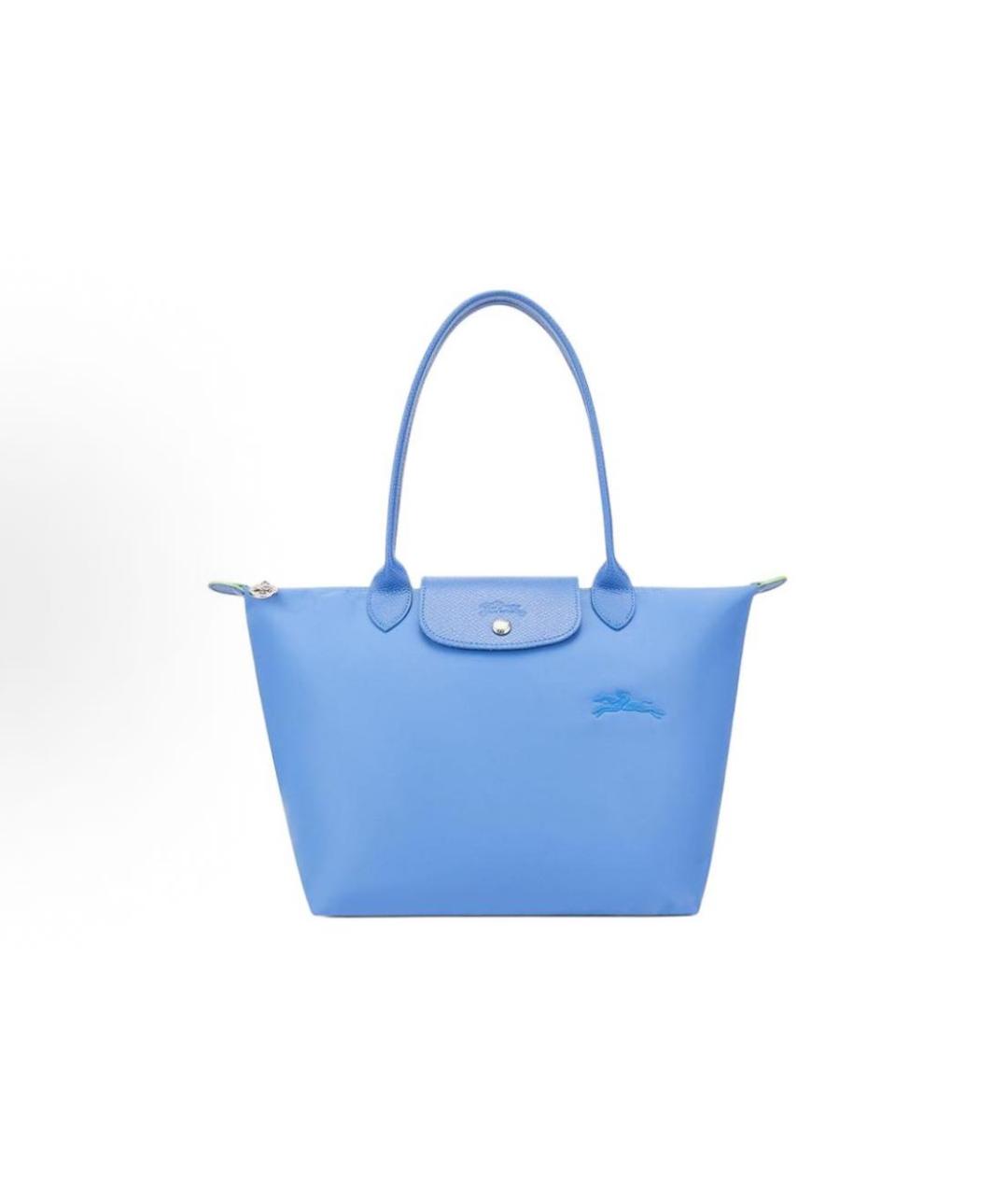 LONGCHAMP Голубая сумка тоут, фото 4