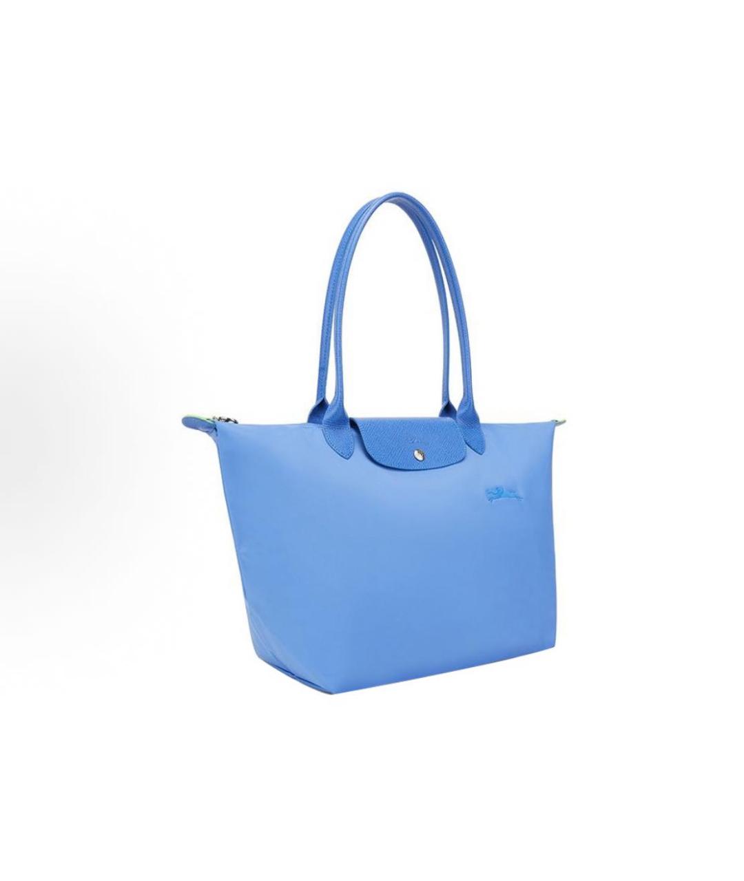 LONGCHAMP Голубая сумка тоут, фото 2