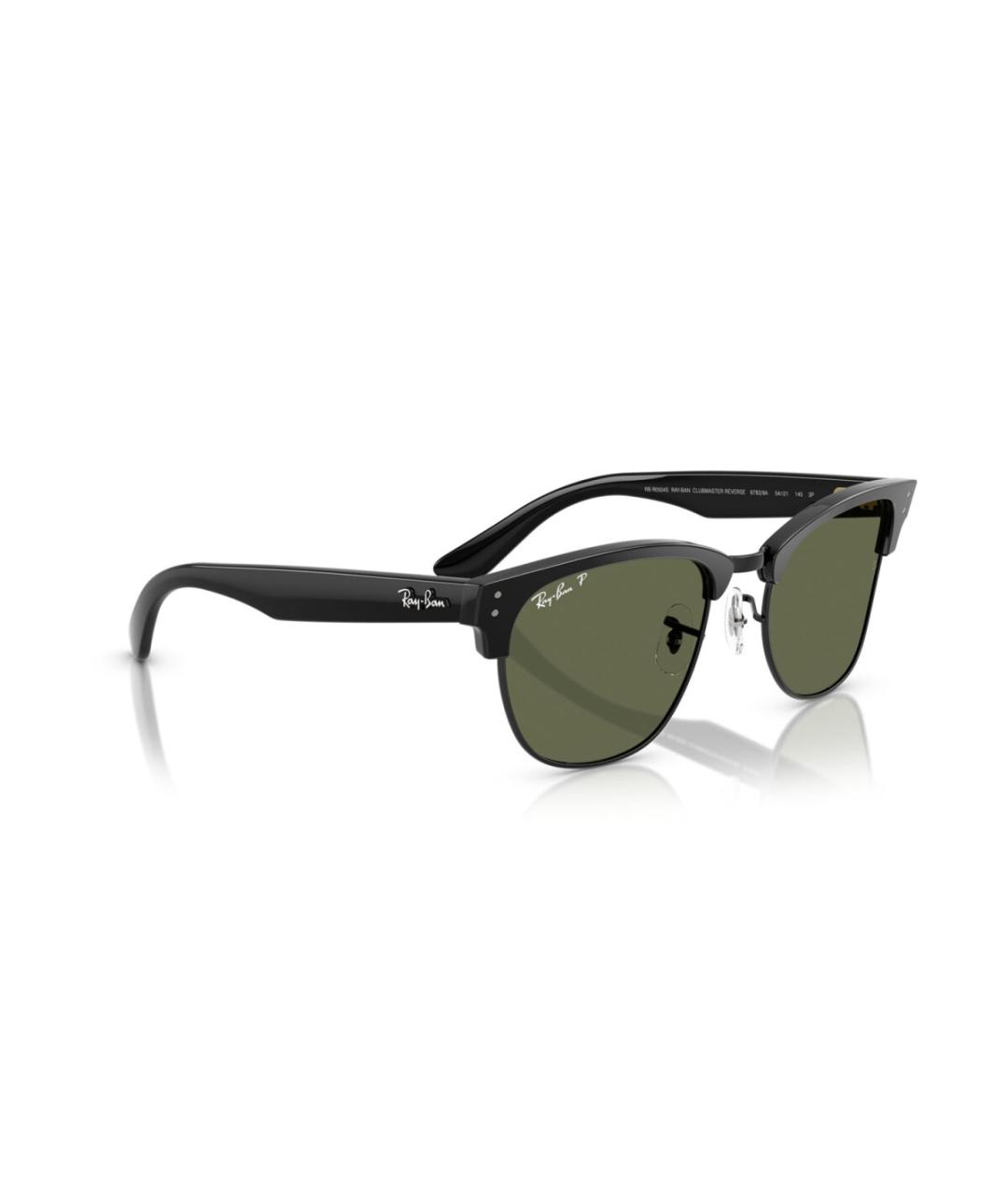 RAY BAN Черные пластиковые солнцезащитные очки, фото 6