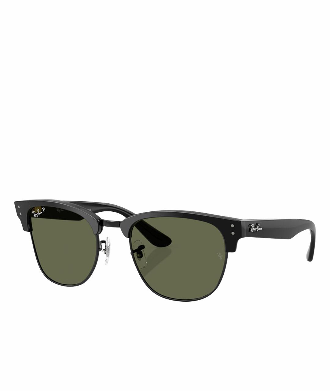 RAY BAN Черные пластиковые солнцезащитные очки, фото 1