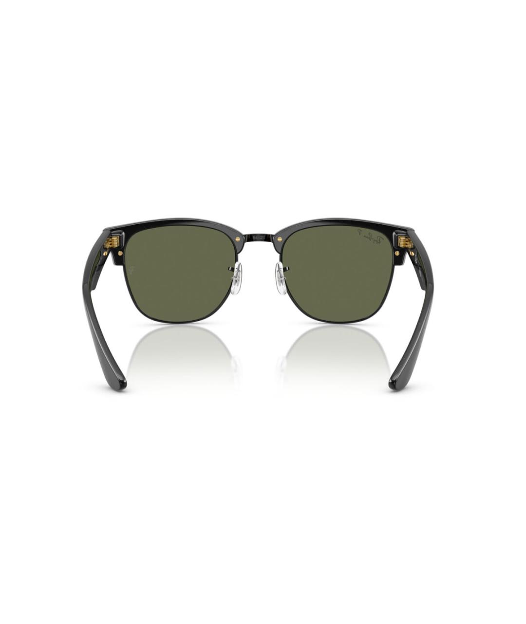 RAY BAN Черные пластиковые солнцезащитные очки, фото 5