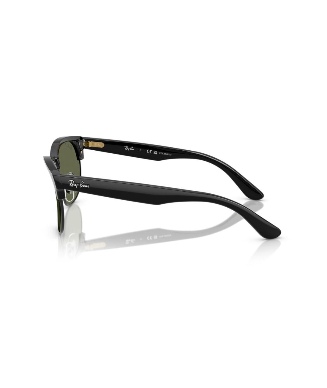 RAY BAN Черные пластиковые солнцезащитные очки, фото 3