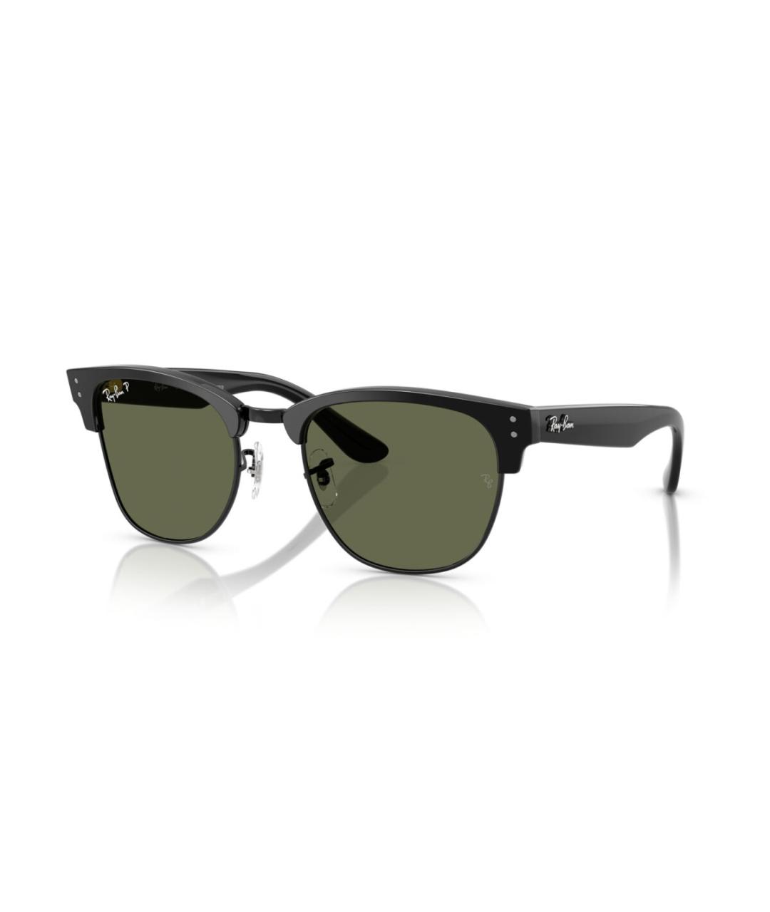RAY BAN Черные пластиковые солнцезащитные очки, фото 8