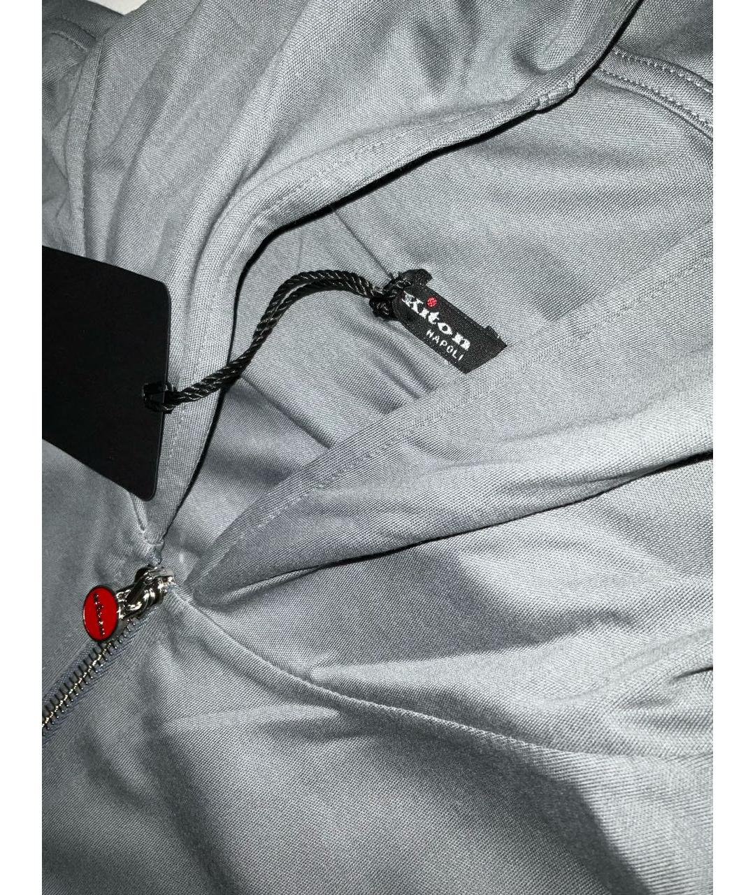 KITON Серый хлопковый спортивный костюм, фото 4