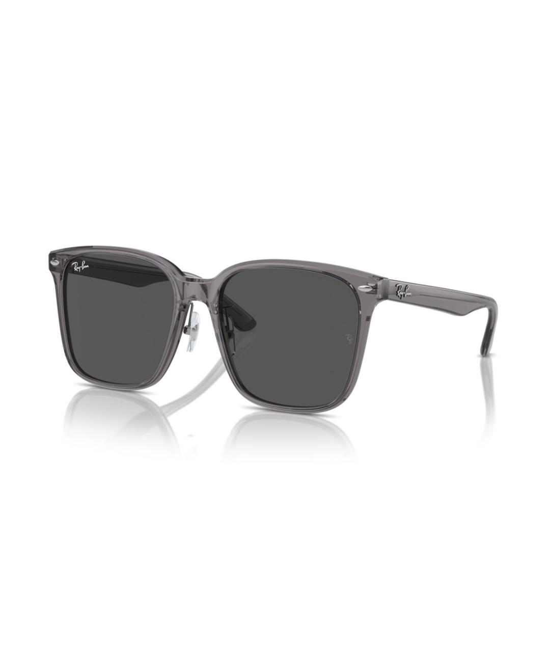 RAY BAN Серые пластиковые солнцезащитные очки, фото 7