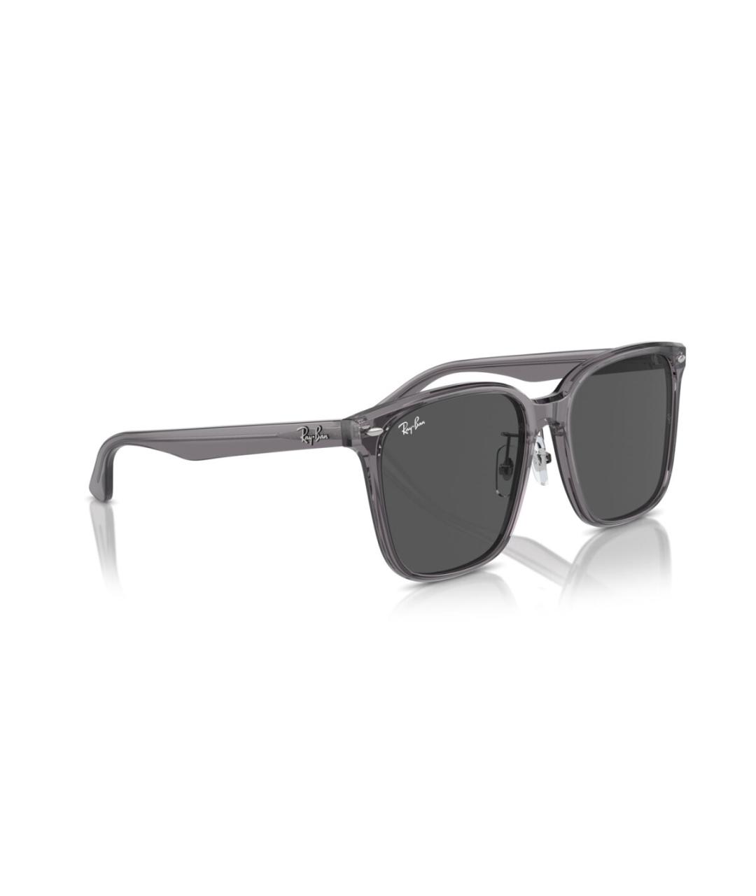 RAY BAN Серые пластиковые солнцезащитные очки, фото 5