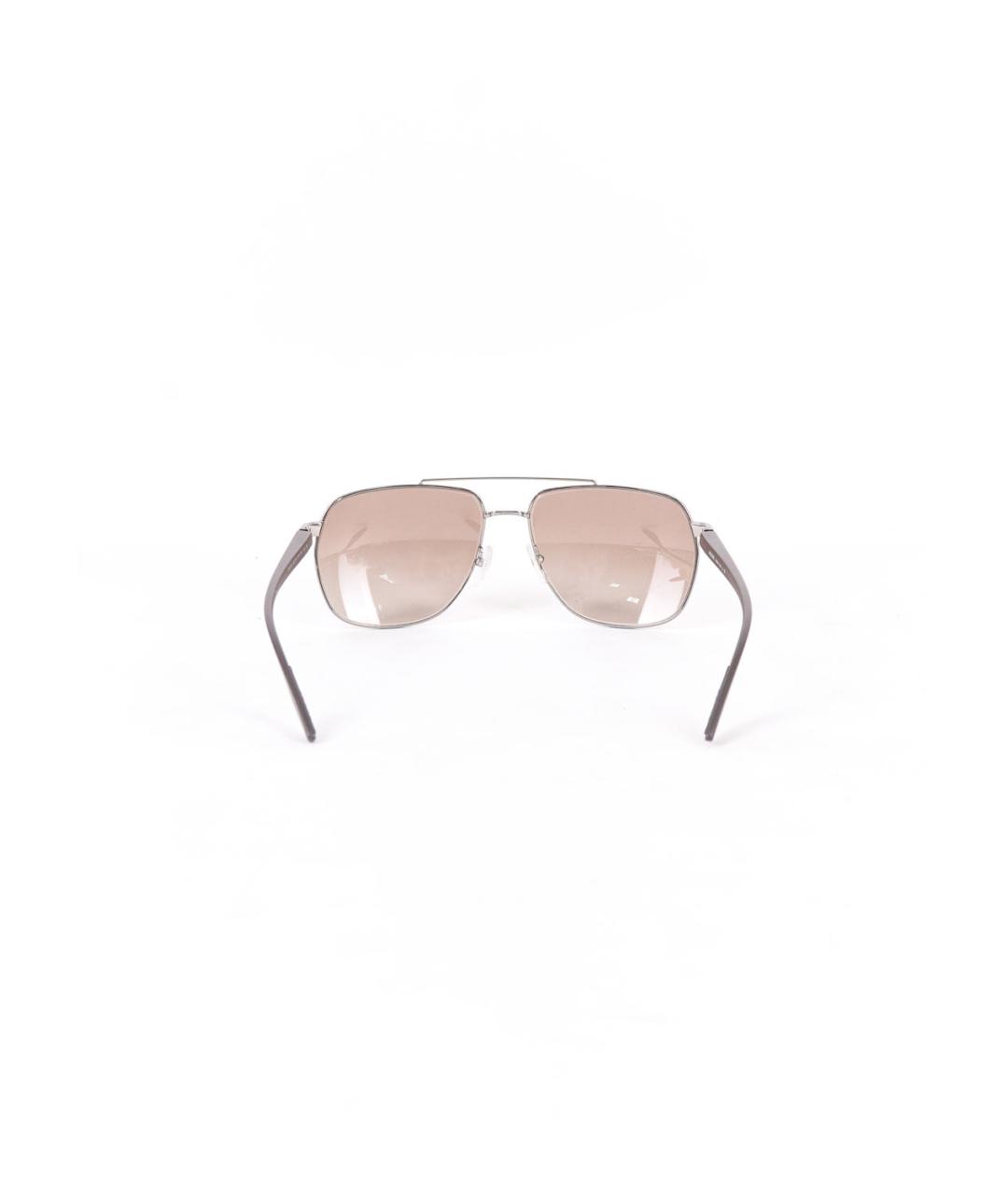 PRADA Серые металлические солнцезащитные очки, фото 4