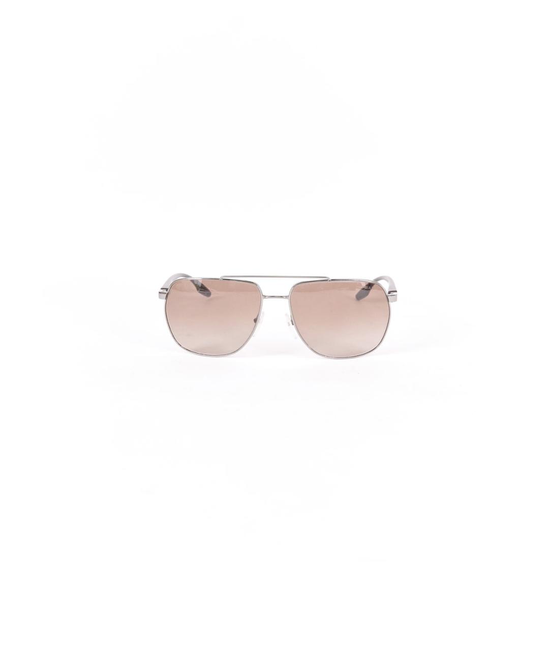 PRADA Серые металлические солнцезащитные очки, фото 2