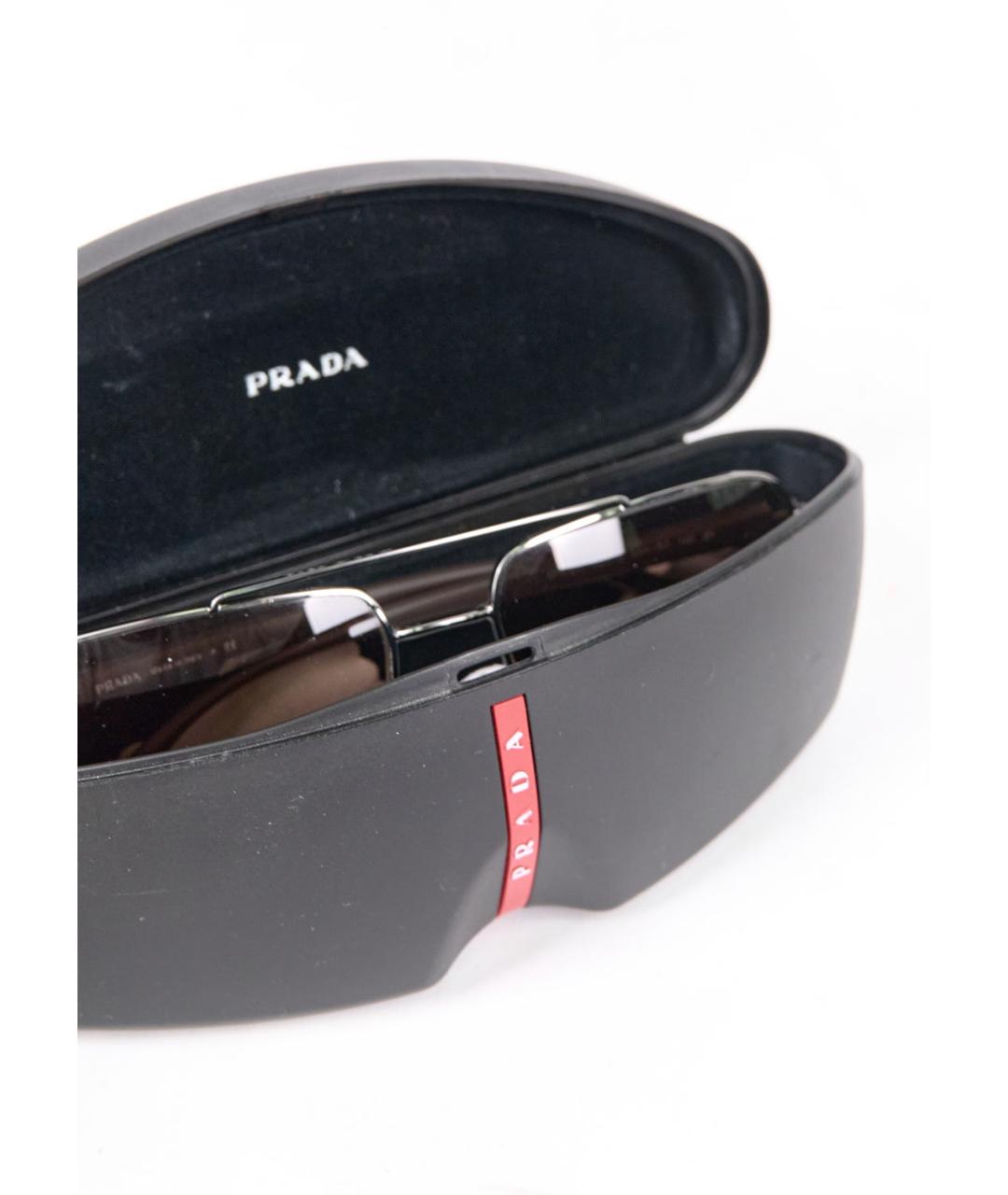 PRADA Серые металлические солнцезащитные очки, фото 5