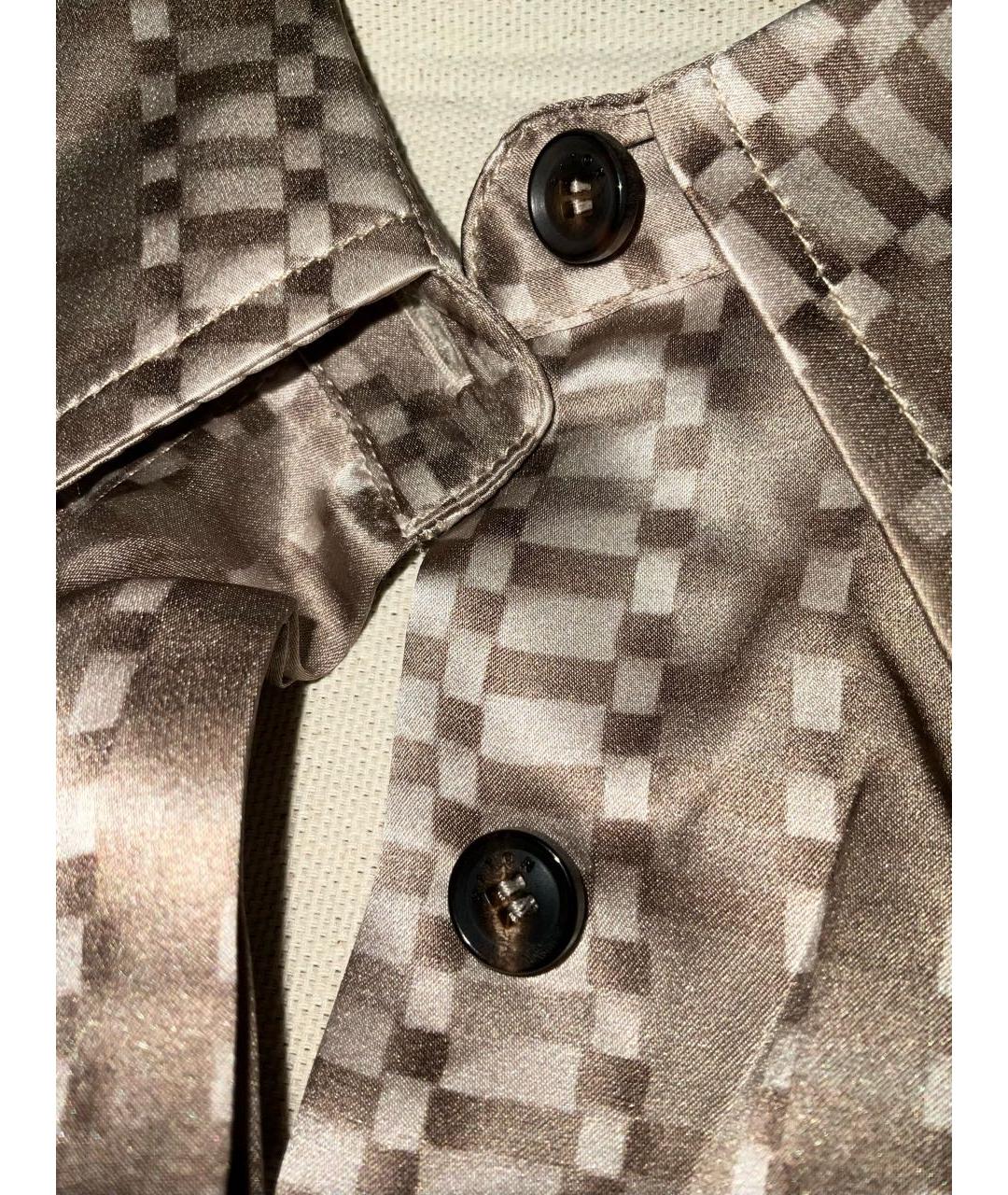 KITON Бежевая шелковая рубашка, фото 4